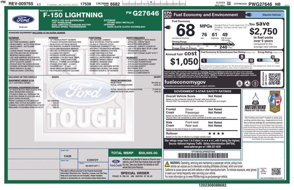 2023 Ford F-150 Lightning XLT