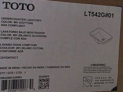 New! Toto Undermount Sink