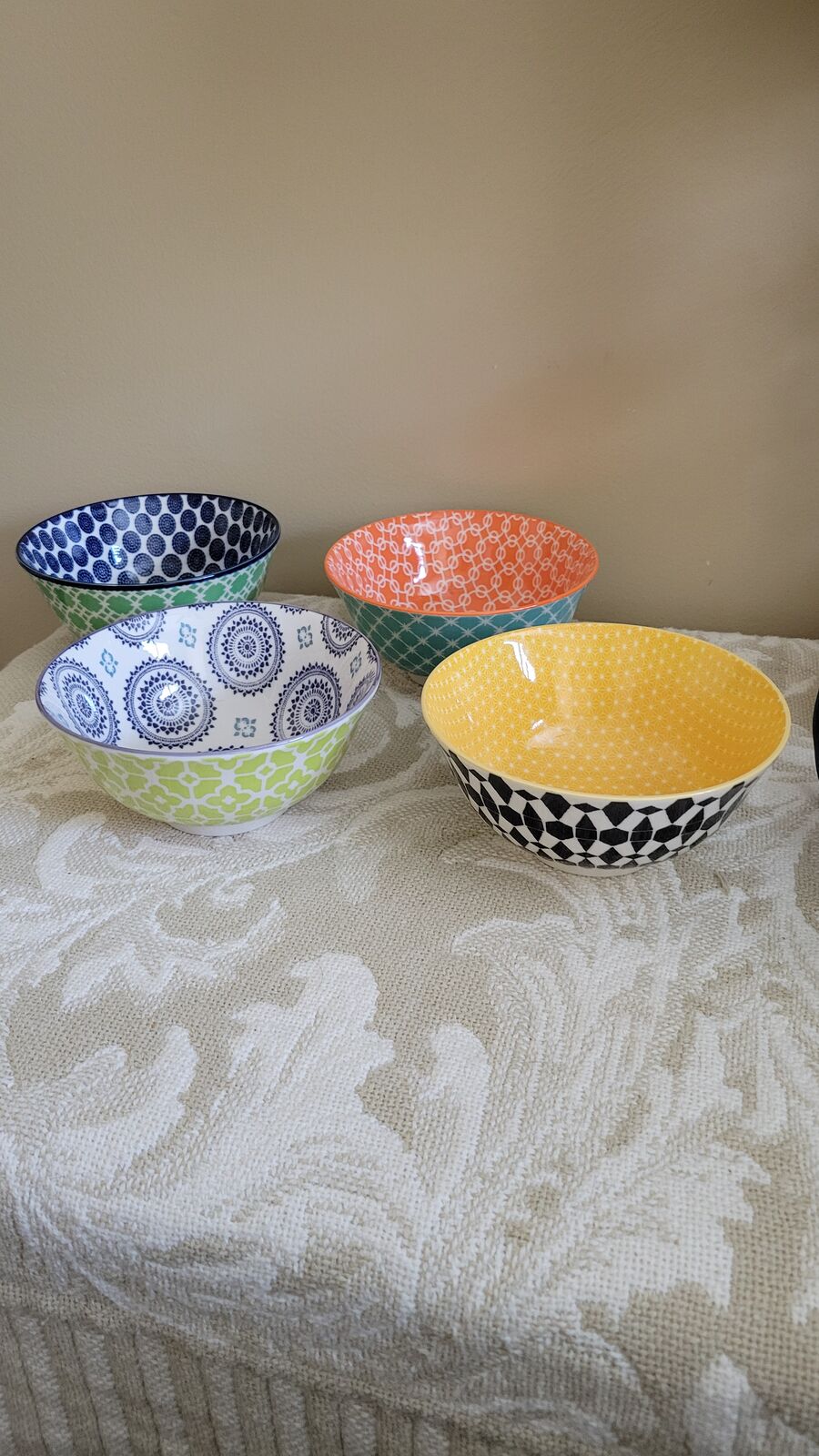 Certified International Bowl Set of 4 Colorful Fun