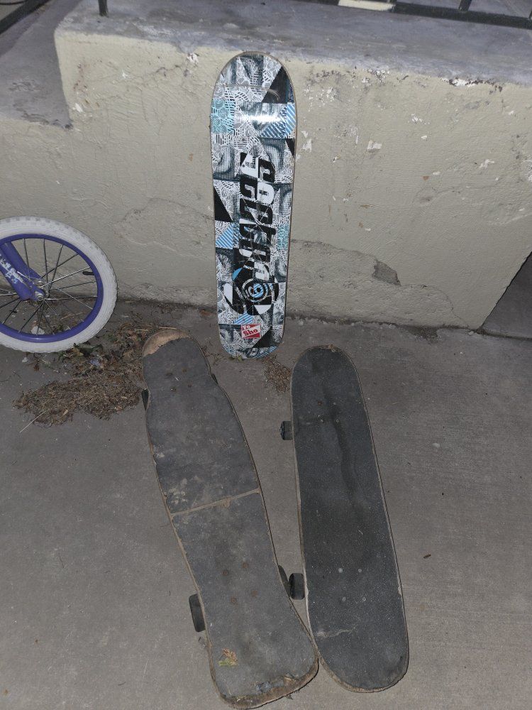 Assorted Skateboards and Longboard Lot - Sector 9 Deck Included