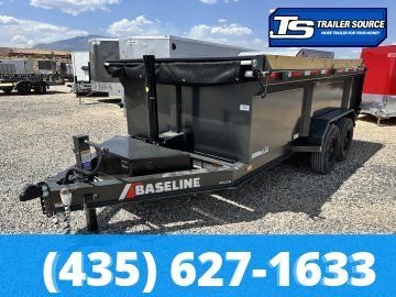 7x14 Diamond C Baseline HDU 208 Dump Trailer - 36" Sides - 16K GVWR