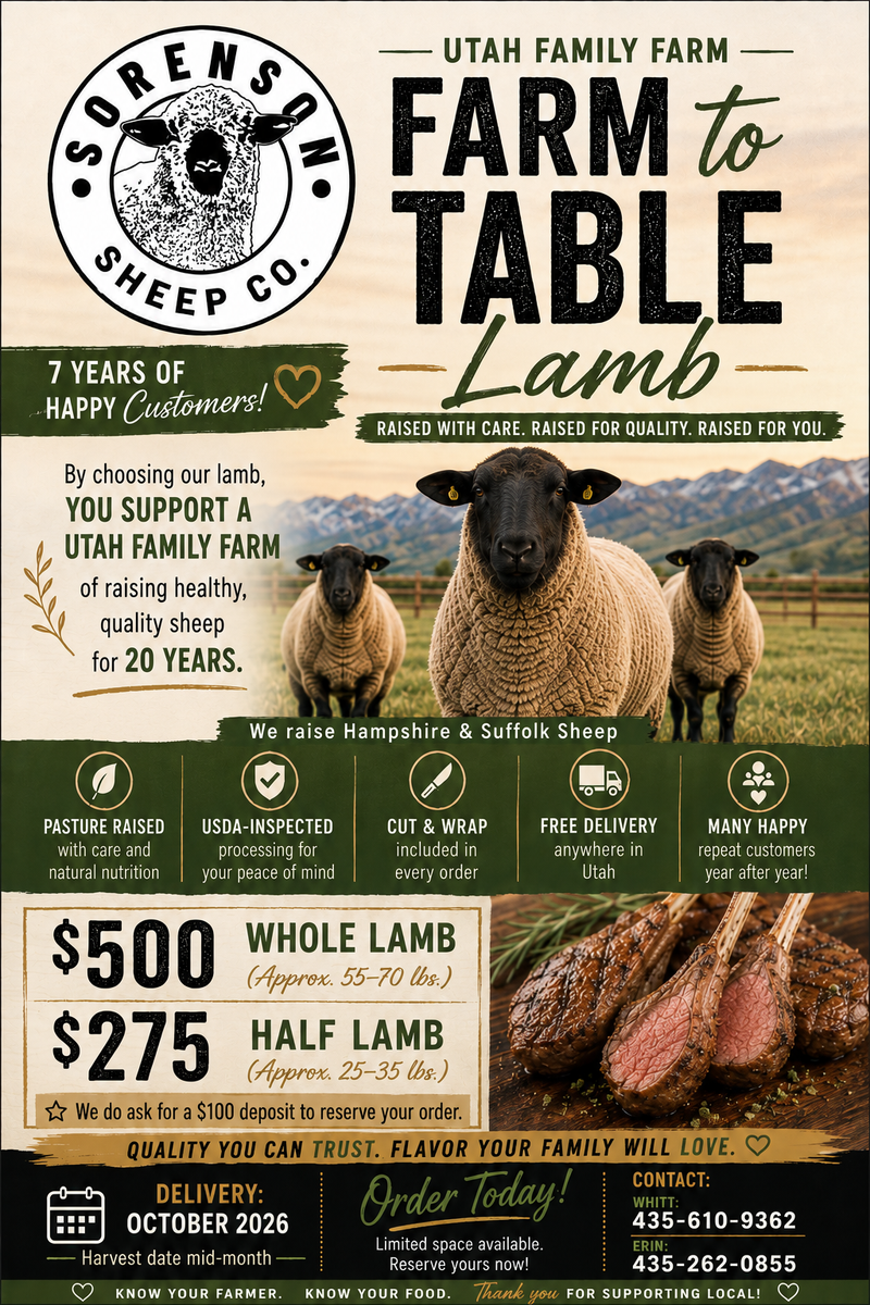 FARM TO TABLE LAMB