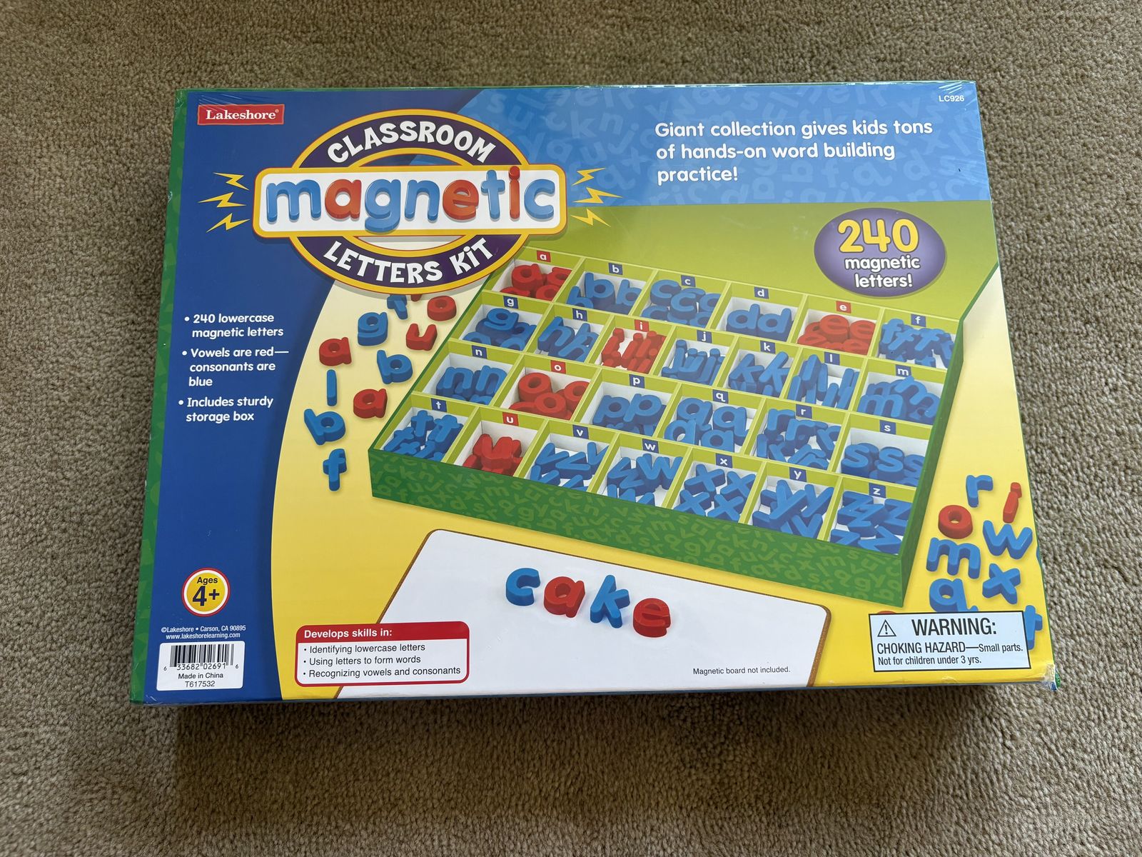 NEW Lakeshore Classroom Magnetic Letters Kit