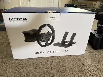 Moza R5 PC Racing Simulator Bundle with Wheel and Pedals