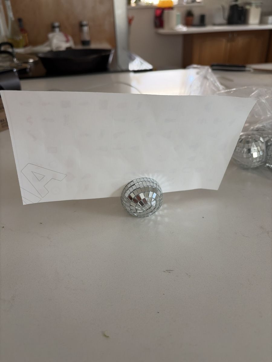 Disco ball table ornaments