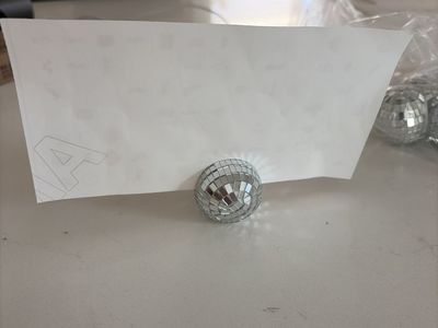 Disco ball table ornaments