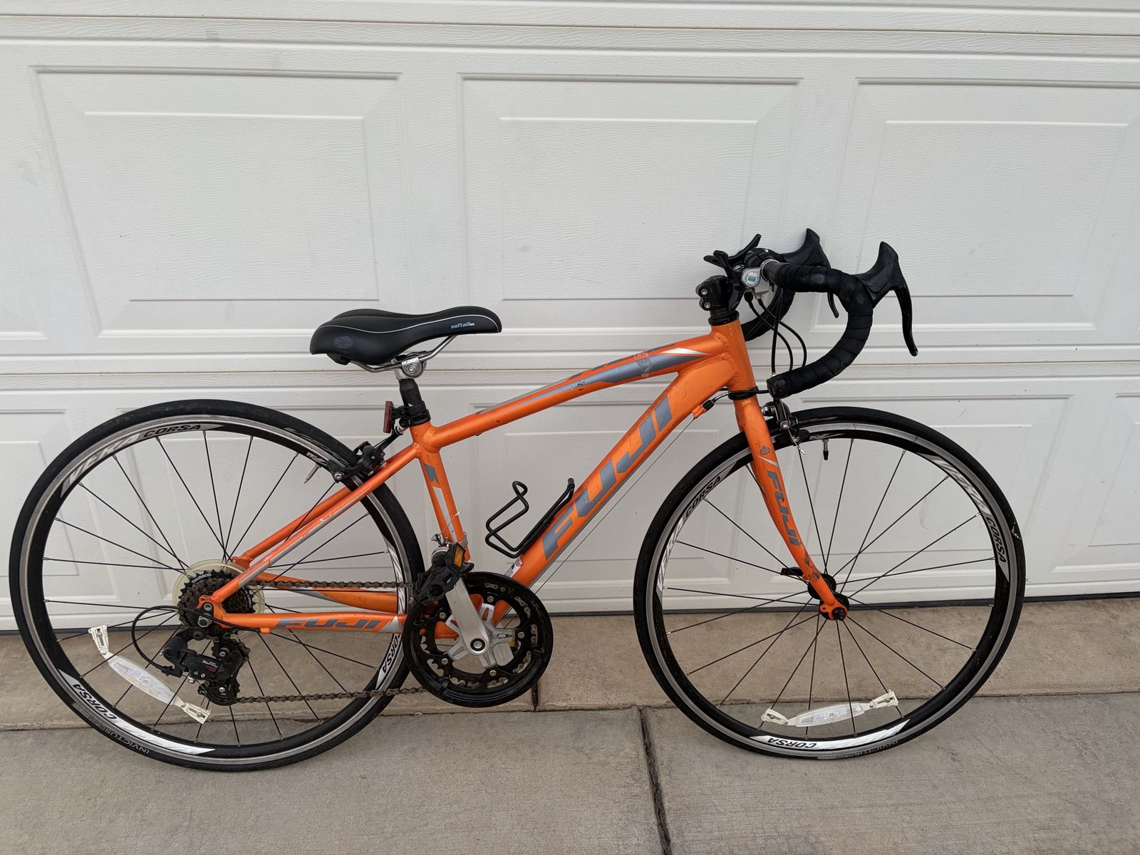 Fuji Ace 24 Youth Road Bike - Orange/Silver Shimano Tourney Drivetrain