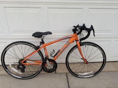 Fuji Ace 24 Youth Road Bike - Orange/Silver Shimano Tourney Drivetrain