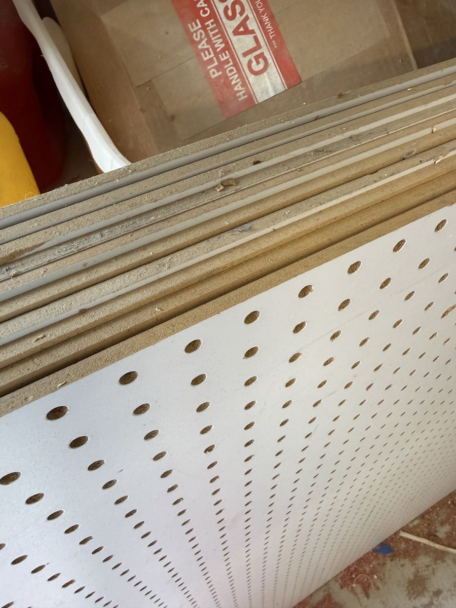 4’x 4’ Peg board sheets
