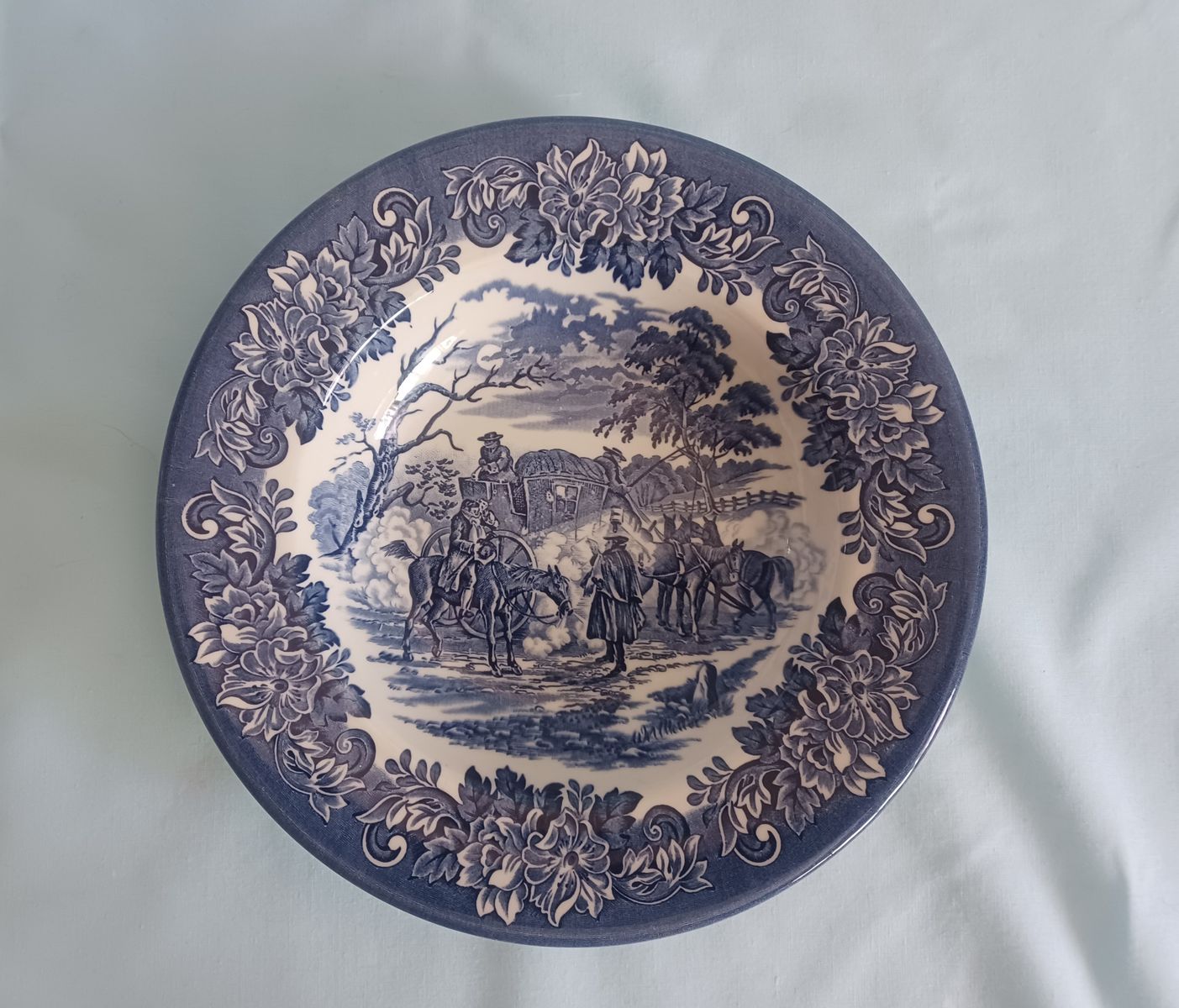 Vintage English Iron Stone Bowl Saucer Dish