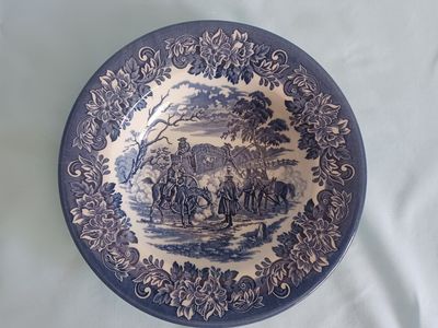 Vintage English Iron Stone Bowl Saucer Dish