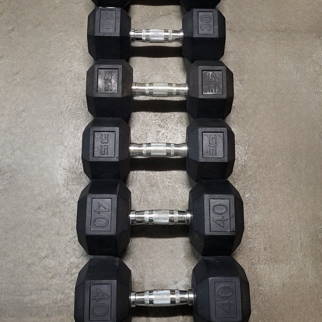 dumbbells 210 pounds