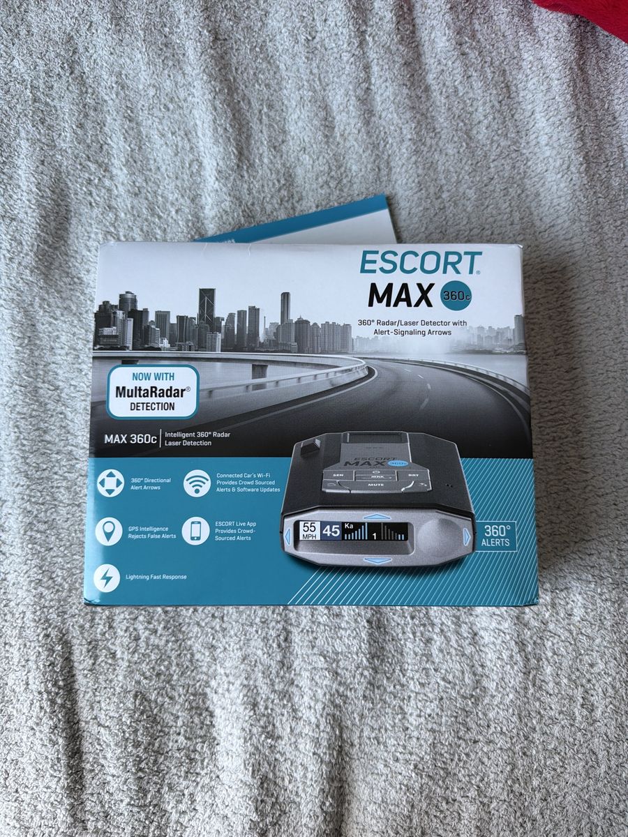 ESCORT MAX 360c Radar Laser Detector with MultaRadar Detection and GPS