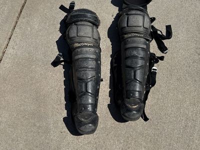 MacGregor Baseball Catcher's Leg Guards - Black