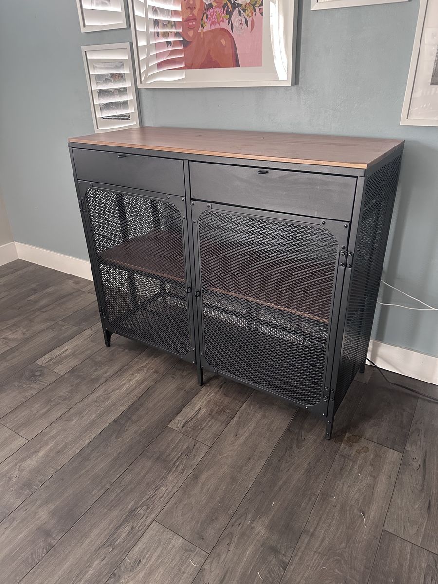 Ikea Coffee Bar - FJÄLLBO Sideboard, black,