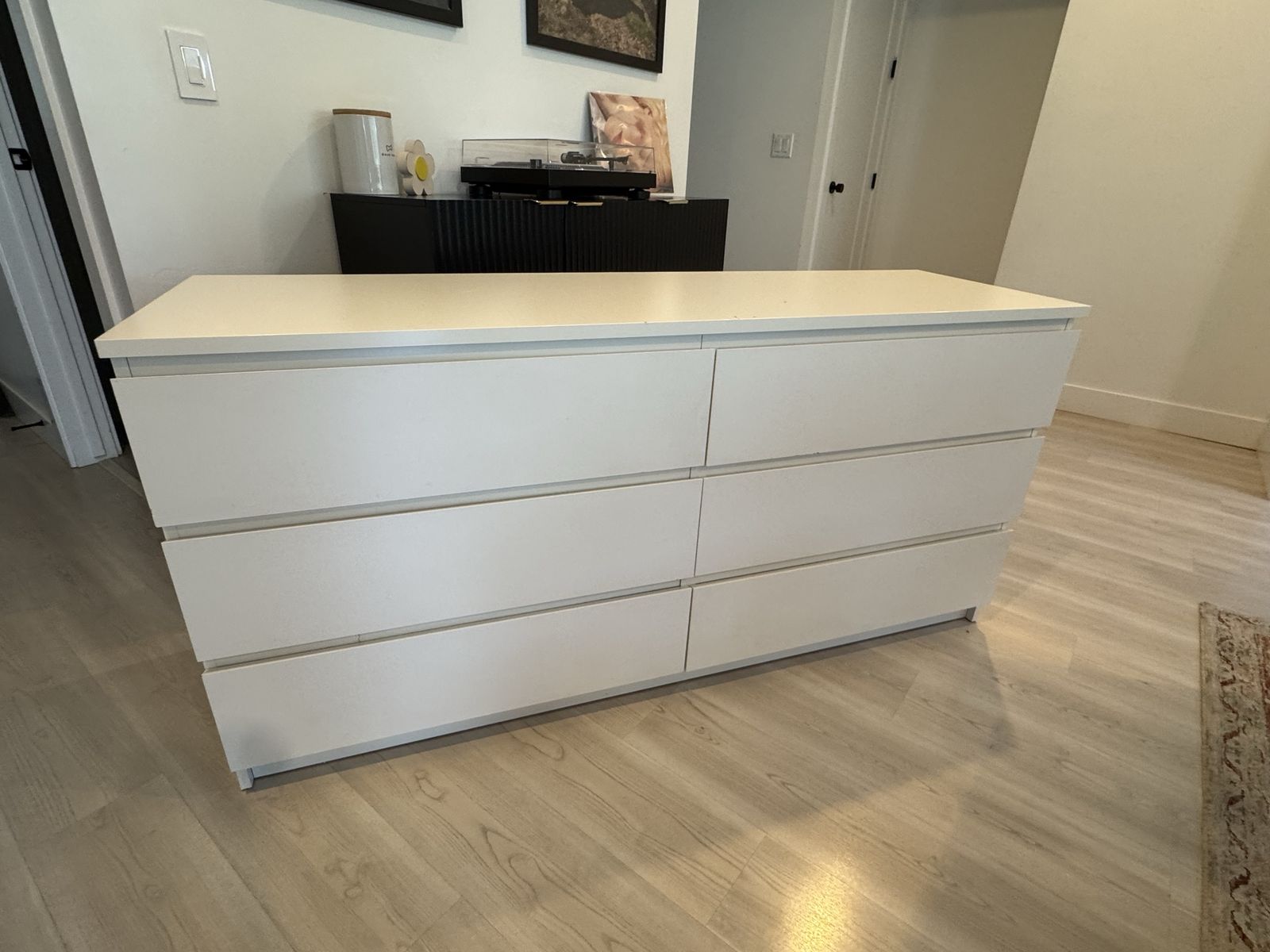 White dresser