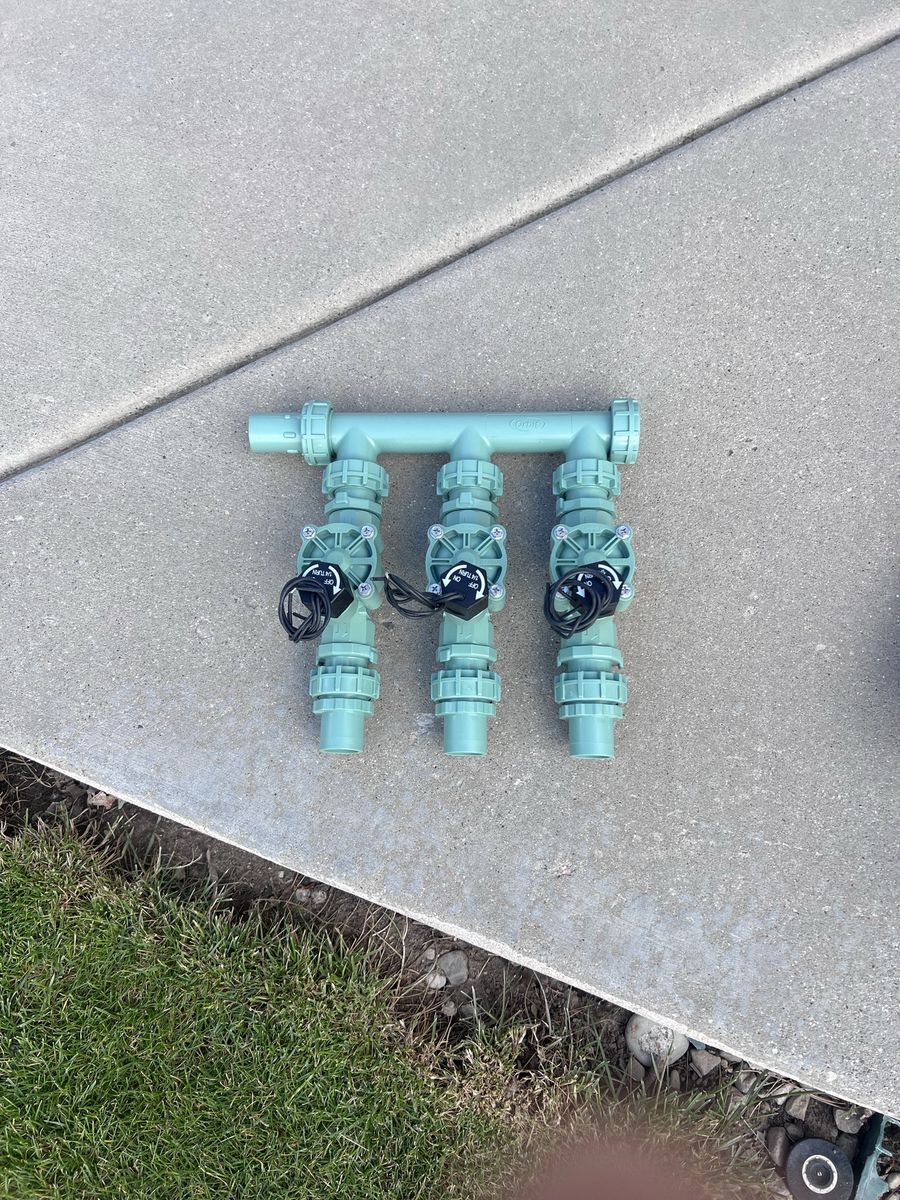 Orbit Automatic In-Line Valve Sprinkler Manifold System, 3-Valve