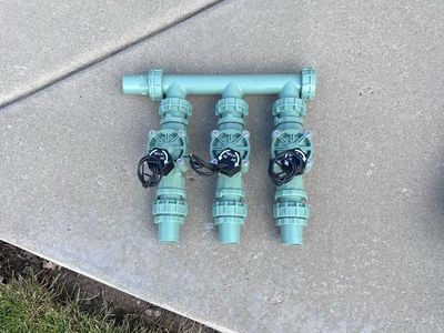 Orbit Automatic In-Line Valve Sprinkler Manifold System, 3-Valve