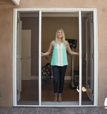Screen Door - Retractable (Double Door French Doors) Genius® brand. (NEW in original BOX)