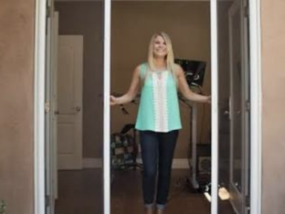 Screen Door - Retractable (Double Door French Doors) Genius® brand. (NEW in original BOX)