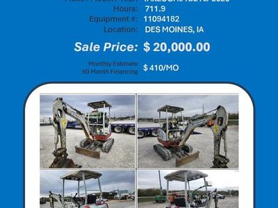 Excavator MINI TB216 Takeuchi 2020