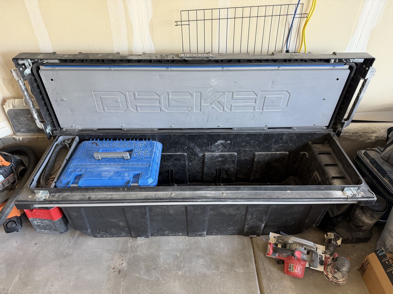 Decked truck toolbox