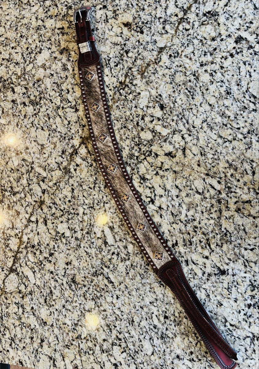 36” Ranger Hand Tooled Cowhide Belt