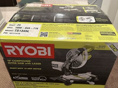 Ryobi 10" Compound Miter Saw with Laser