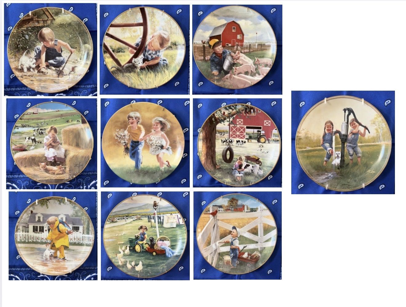 Farm/Country Collector Plates