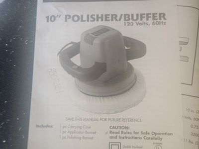 Rockford Commercial Products 10" Polisher/Buffer with Case & Manual