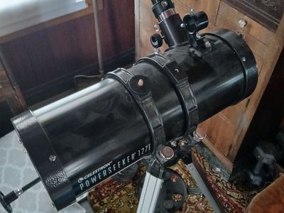 Celestron telescope.