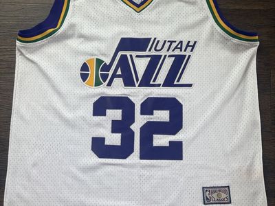 Karl Malone Adidas Hardwood Classics Utah Jazz Jersey Large +2”