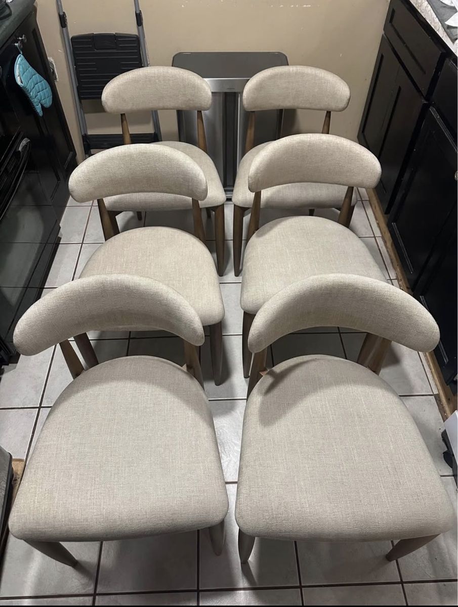 Arhaus dinning room chairs set of 6
