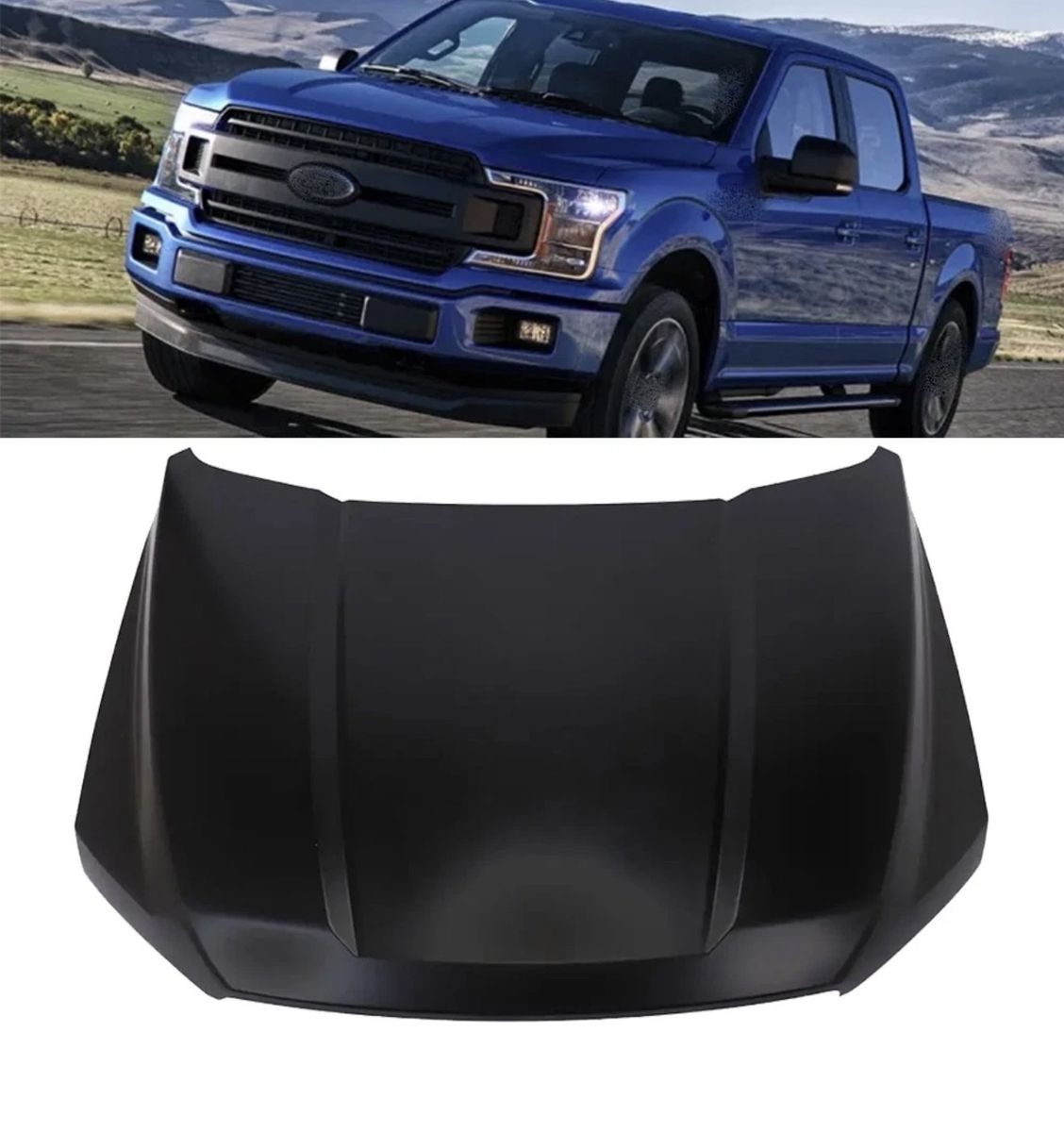 For 2015 2016 2017 2018 2019 2020 Ford F150 Hood Primed Steel