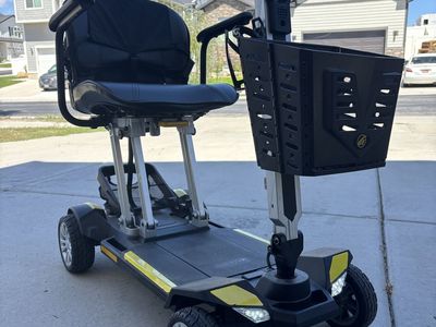 Golden Technologies Mobility Scooter - Black and Yellow Portable Electric Scooter