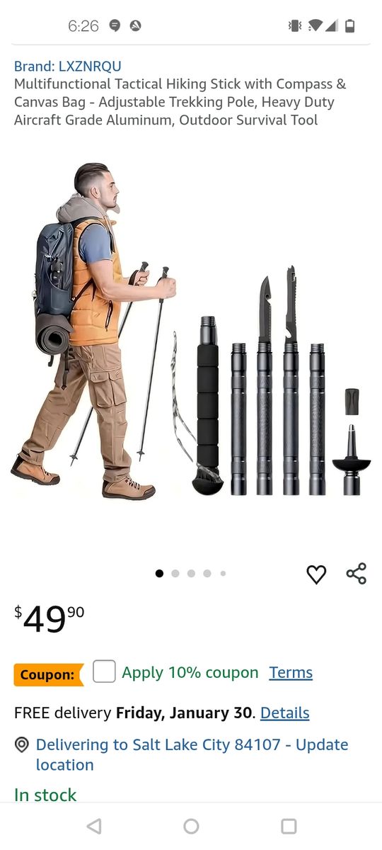 Tactical Walking Stick