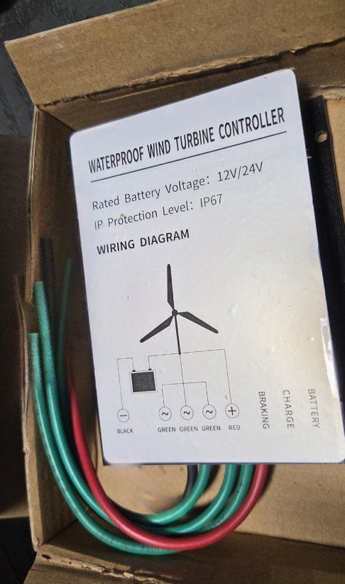 New MMABUTF 400W IP67 Waterproof Wind Turbine Controller 12V/24V Wind Generator Regulator