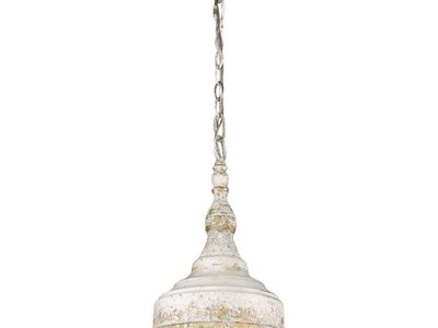 NEW Golden Lighting Keating Collection 1-Light Antique Ivory Pendant Light (3 Available)