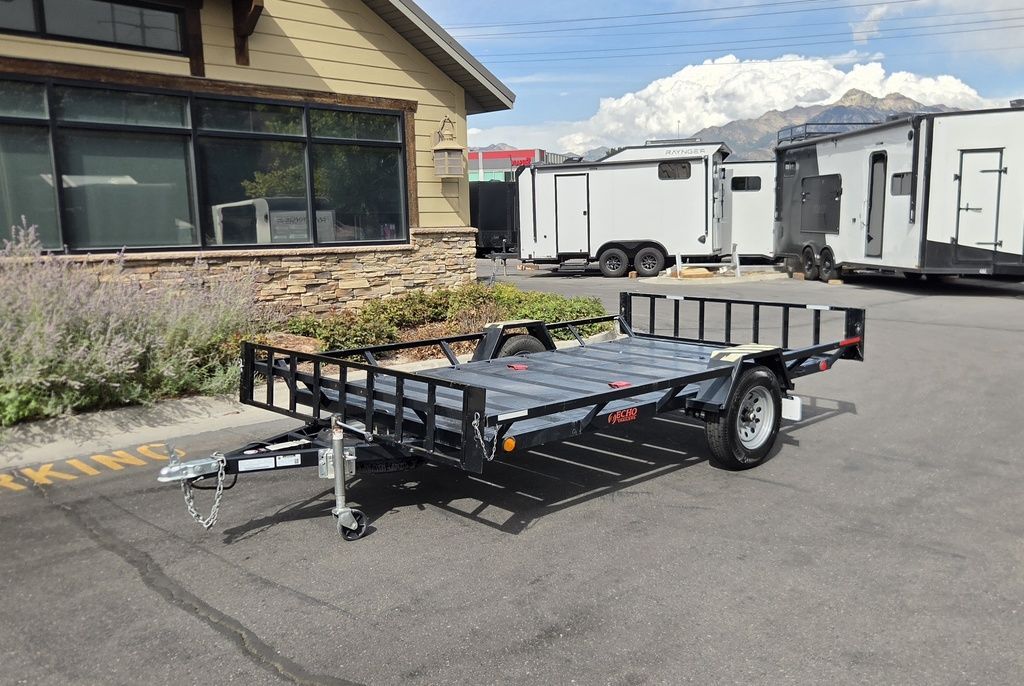 2021 Echo 7x14 Echo Utility/ATV/UTV Open Deck Angled Sides Trailer Used