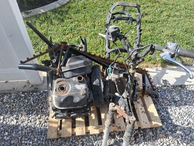free scooter frame & scrap metal