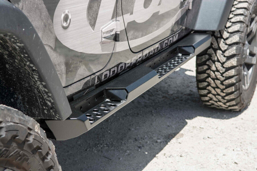 LOD Destroyer Rock Sliders Powder Coated Black JK Jeep Wrangler 4 Door Rock Slider LOD JRS0714