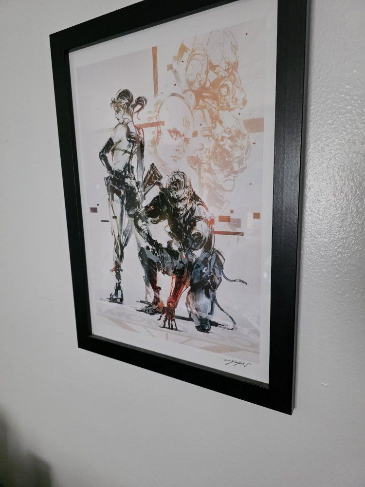 Yoji Shinkawa Metal Gear Solid Signed Art Print Poster Framed