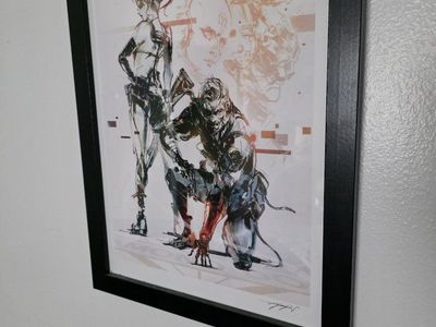 Yoji Shinkawa Metal Gear Solid Signed Art Print Poster Framed