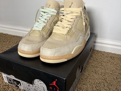 !FAKE! Off White Jordan 4 “sail”