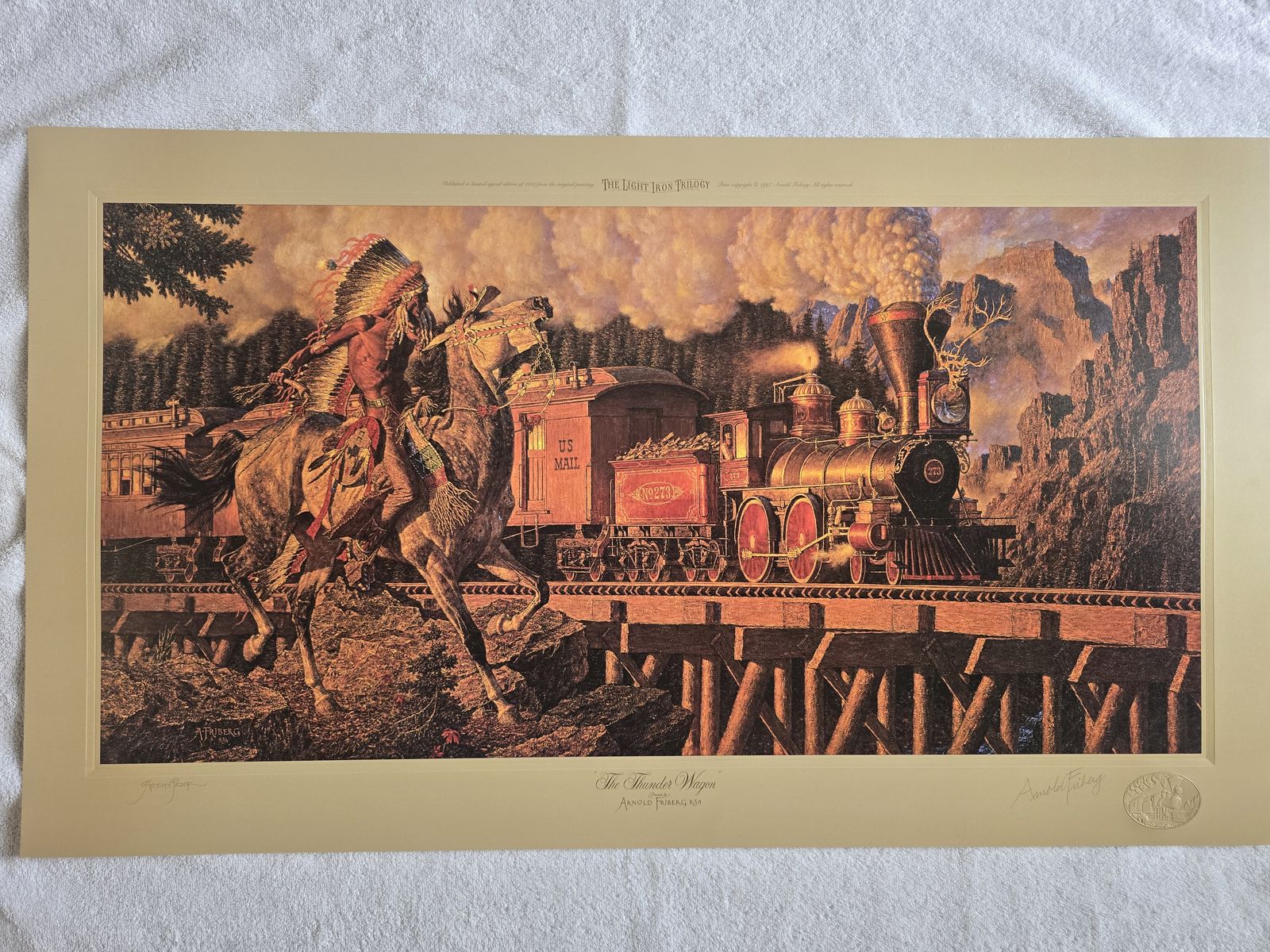 Arnold Friberg - The Thunder Wagon (Artist Proof w/COA)