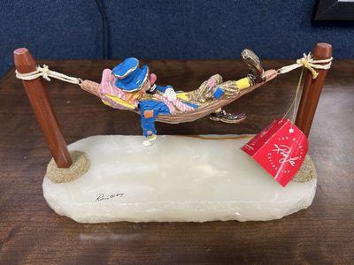 Ron Lee Vintage Signed 24k Hobo Joe Figurine