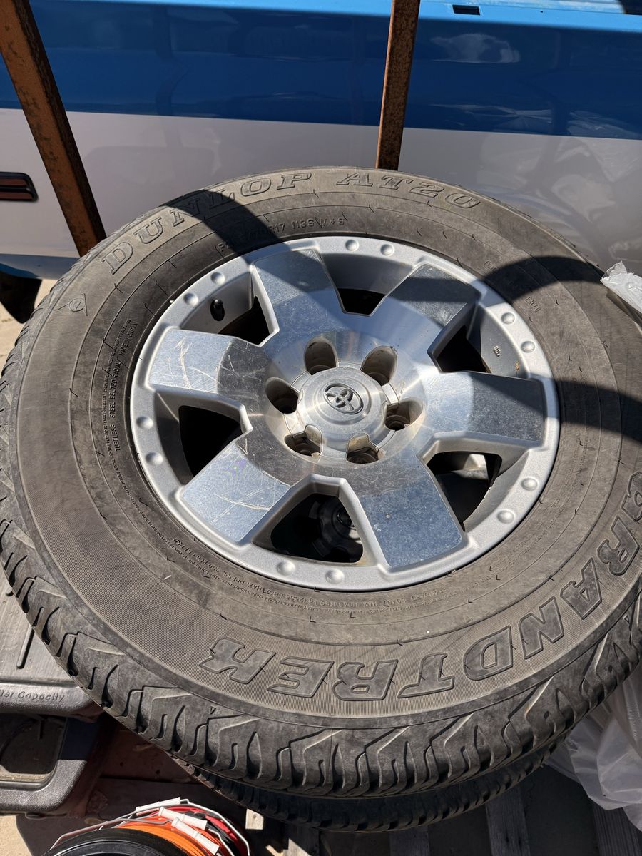 Toyota 6 lug wheels and tires.