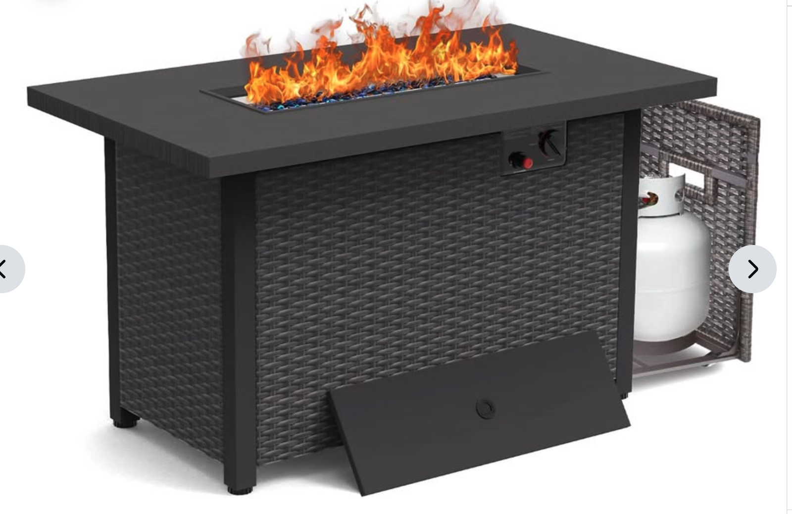 New in Box Fire Pit Table 42 Inch Outdoor Propane Gas Fire Pit for 50,000 BTU Auto-Ignition Gas