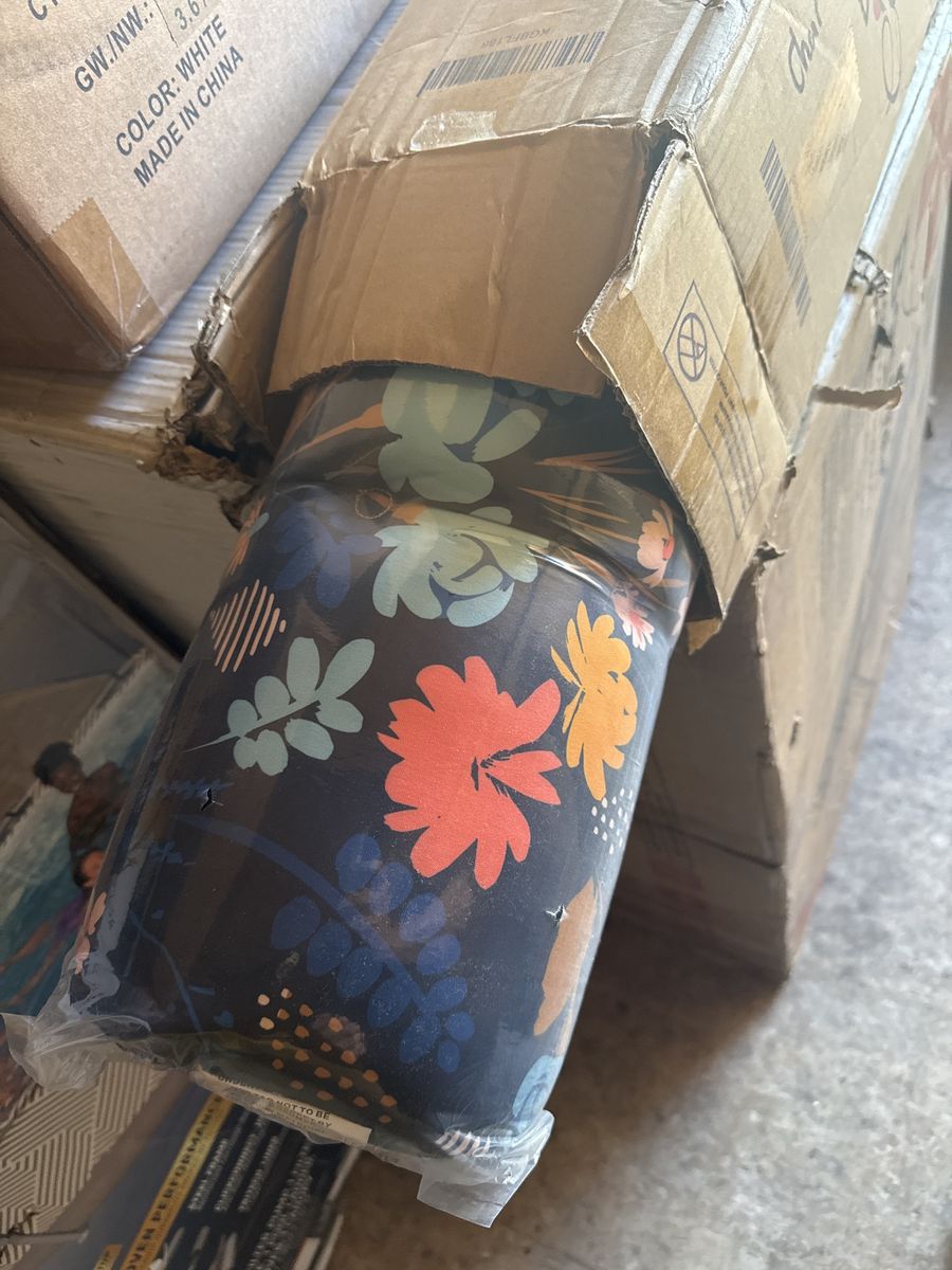 Outdoor High Back Chair Cushions 45"x21"x4" - Floral Water-Resistant Patio Cushion Set