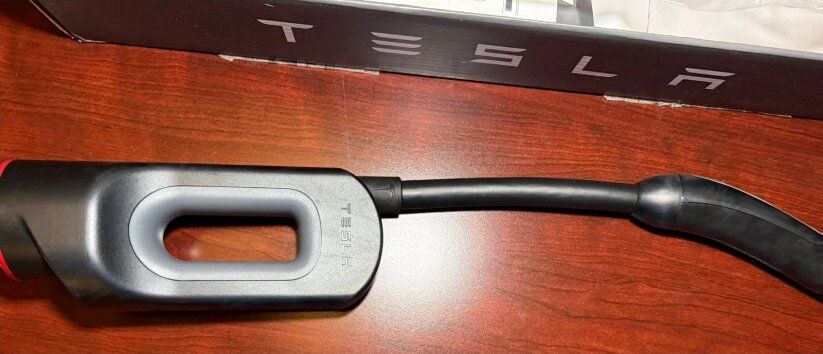 Tesla Chademo charging adapter